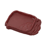 Maxbell Reptile Food Bowl Habitat Bathing Pool for Snake Chameleon Aquarium Ornament M
