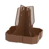 Maxbell Bearded Dragon Feeder Chameleon Feeding Station for Frog Lizard Climbing Pet Brown