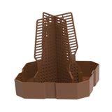 Maxbell Bearded Dragon Feeder Chameleon Feeding Station for Frog Lizard Climbing Pet Brown