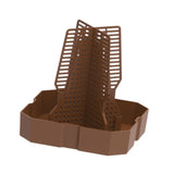 Maxbell Bearded Dragon Feeder Chameleon Feeding Station for Frog Lizard Climbing Pet Brown