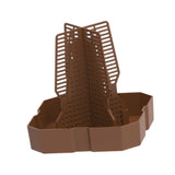 Maxbell Bearded Dragon Feeder Chameleon Feeding Station for Frog Lizard Climbing Pet Brown
