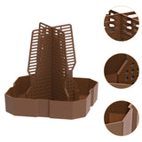 Maxbell Bearded Dragon Feeder Chameleon Feeding Station for Frog Lizard Climbing Pet Brown
