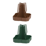 Maxbell Bearded Dragon Feeder Chameleon Feeding Station for Frog Lizard Climbing Pet Brown