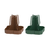 Maxbell Bearded Dragon Feeder Chameleon Feeding Station for Frog Lizard Climbing Pet Brown