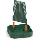 Maxbell Bearded Dragon Feeder Chameleon Feeding Station for Frog Lizard Climbing Pet Green