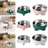 Maxbell Cat Dog Bowl Multiuse Easy to Clean Anti Slip Sturdy Stylish Water Food Bowl Green Yellow