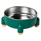 Maxbell Cat Dog Bowl Multiuse Easy to Clean Anti Slip Sturdy Stylish Water Food Bowl Green Yellow