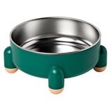 Maxbell Cat Dog Bowl Multiuse Easy to Clean Anti Slip Sturdy Stylish Water Food Bowl Green Yellow