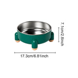 Maxbell Cat Dog Bowl Multiuse Easy to Clean Anti Slip Sturdy Stylish Water Food Bowl Green Yellow