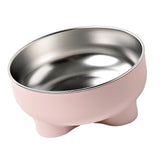 Maxbell Cat Dog Bowl Multiuse Easy to Clean Anti Slip Sturdy Stylish Water Food Bowl Pink