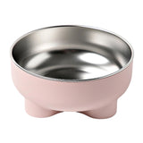 Maxbell Cat Dog Bowl Multiuse Easy to Clean Anti Slip Sturdy Stylish Water Food Bowl Pink