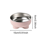 Maxbell Cat Dog Bowl Multiuse Easy to Clean Anti Slip Sturdy Stylish Water Food Bowl Pink