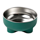 Maxbell Cat Dog Bowl Multiuse Easy to Clean Anti Slip Sturdy Stylish Water Food Bowl Green