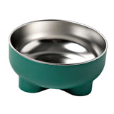 Maxbell Cat Dog Bowl Multiuse Easy to Clean Anti Slip Sturdy Stylish Water Food Bowl Green