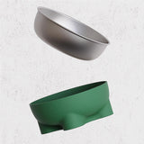 Maxbell Cat Dog Bowl Multiuse Easy to Clean Anti Slip Sturdy Stylish Water Food Bowl Green