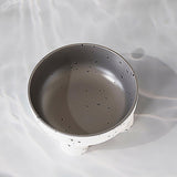 Maxbell Cat Dog Bowl Multiuse Easy to Clean Anti Slip Sturdy Stylish Water Food Bowl White