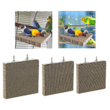 Maxbell Bird Perch Stand Platform Bird Perch Stand Toy for Lovebirds Birds Cockatiel L