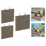 Maxbell Bird Perch Stand Platform Bird Perch Stand Toy for Lovebirds Birds Cockatiel L