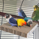 Maxbell Bird Perch Stand Platform Bird Perch Stand Toy for Lovebirds Birds Cockatiel L