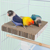 Maxbell Bird Perch Stand Platform Bird Perch Stand Toy for Lovebirds Birds Cockatiel S