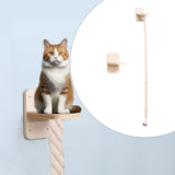 Maxbell Scratching Post for Kitten Cats Home Decor Wall Shelf Resting Cat Tree Towers 150cm