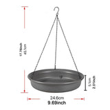 Maxbell Bird Feeder Easy to Clean Sturdy Hanging Bird Bath for Tree Yard Accessories
