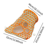 Maxbell Cat Tunnel Bag for Indoor Cats Folded Play Tunnel for Cat Kitten Playing Orange