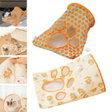 Maxbell Cat Tunnel Bag for Indoor Cats Folded Play Tunnel for Cat Kitten Playing Orange