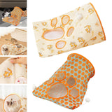 Maxbell Cat Tunnel Bag for Indoor Cats Folded Play Tunnel for Cat Kitten Playing Orange