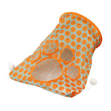 Maxbell Cat Tunnel Bag for Indoor Cats Folded Play Tunnel for Cat Kitten Playing Orange