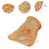 Maxbell Cat Tunnel Bag for Indoor Cats Folded Play Tunnel for Cat Kitten Playing Orange