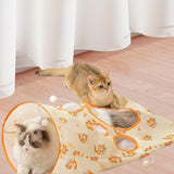 Maxbell Cat Tunnel Bag for Indoor Cats Folded Play Tunnel for Cat Kitten Playing Cat