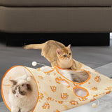 Maxbell Cat Tunnel Bag for Indoor Cats Folded Play Tunnel for Cat Kitten Playing Cat