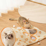Maxbell Cat Tunnel Bag for Indoor Cats Folded Play Tunnel for Cat Kitten Playing Cat