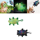 Maxbell Dog Rugby Football Toy Soft Pets Molar Interactive for Game Chasing Exercise Green Luminous