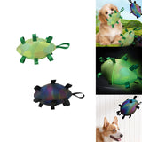Maxbell Dog Rugby Football Toy Soft Pets Molar Interactive for Game Chasing Exercise Green Luminous