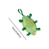 Maxbell Dog Rugby Football Toy Soft Pets Molar Interactive for Game Chasing Exercise Green Luminous