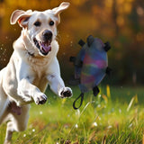 Maxbell Dog Rugby Football Toy Soft Pets Molar Interactive for Game Chasing Exercise Black Reflective