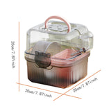 Maxbell Outgoing Hamster Cage Container Compact Pet Supplies for Holiday Guinea Home Pink