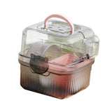 Maxbell Outgoing Hamster Cage Container Compact Pet Supplies for Holiday Guinea Home Pink