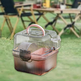 Maxbell Outgoing Hamster Cage Container Compact Pet Supplies for Holiday Guinea Home Pink