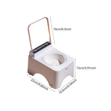 Maxbell Raised Cat Bowl Auto Open Cover Cat Dog Food Feeder Pet Bowl for Indoor Cats Ceramic Bowl