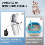 Maxbell Cat Litter Shovel Cat Litter Sifter with Holder for Cats Dogs Daily Cleaning