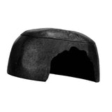 Maxbell Turtle Humidification Shelter Realistic Sturdy Portable Reptiles Hiding Cave Black