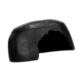Maxbell Turtle Humidification Shelter Realistic Sturdy Portable Reptiles Hiding Cave Black