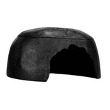 Maxbell Turtle Humidification Shelter Realistic Sturdy Portable Reptiles Hiding Cave Black