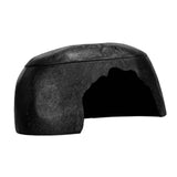 Maxbell Turtle Humidification Shelter Realistic Sturdy Portable Reptiles Hiding Cave Black