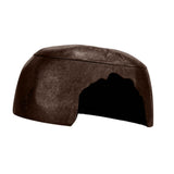 Maxbell Turtle Humidification Shelter Realistic Sturdy Portable Reptiles Hiding Cave Brown