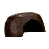Maxbell Turtle Humidification Shelter Realistic Sturdy Portable Reptiles Hiding Cave Brown