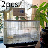 Maxbell 2 Pieces Universal Bird Cage Mesh Covers Elastic for Parrot Budgies Cockatoo XL